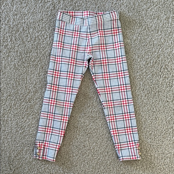 Janie and Jack Other - Janie and Jack Plaid Kids Leggings - Red and Black